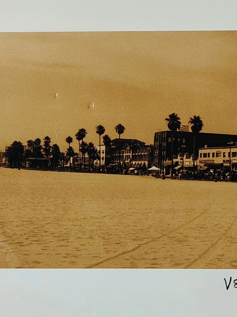 ​Robert Kent Tusler Venice Beach Sepia Panoramic Photography Print Signed Matte